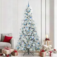 vidaXL Simple Arbre de Noël artificiel pliable Vert 240 cm PE et PVC - Arbres de Noël artificiels FR6223240 2parcel