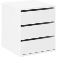 AX Living Bloc-tiroir Storicos Commode blanc 38,6 x 51,3 x 50 cm
