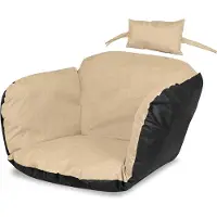 AIO Factory Coussin de chaise suspendu Coussin de jardin imperméable Coussin de chaise nid de cigogne 112X113 + appui-tête