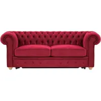 Wintech Chesterfield Max Borneo – Canapé trois places convertible avec sommier-Velluto 7-aveo