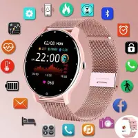 Mc star Smart Watch plein écran tactile Sport Fitness Montre Ip67 étanche Bluetooth Pour Android Ios Hommes Femme Smartwatche,