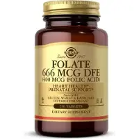 Sonstiges Folat 666 mcg DFE (acide folique 400 mcg) 250 comprimés Solgar