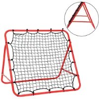 TolleTour Football Rebounder Kickback Paroi de rebond 103 x 100 cm But Paroi de rebond Filet réglable pour exercices