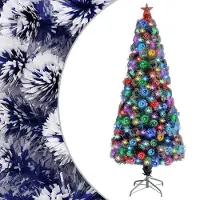 Prolenta Maison Exclusive - Sapin de Noël artificiel avec lumières, 180 cm, fibre de verre