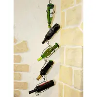 Ambiente Haus Porte-bouteilles à suspendre 110cm - 5 pièces
