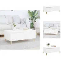 vidaXL Table basse blanche 90x50x36,5 cm Bois composite - Tables basses