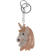 Waldhausen Porte-clés licorne décoration en strass pour le sac à main, taille:onesize