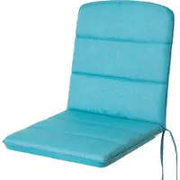 Stanis³aw Jurga PillowPrim Coussin pour meubles de jardin, pour chaise ou chaise longue, balcon, extérieur, coussin pour chaise longue, rembourrage, canapé, couche antidérapante, bleu, 102 x 50 x 6 cm