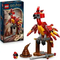 LEGO Harry Potter Fumseck, Le Phénix de Dumbledore, Figurine Articulée en Briques, Jouet pour Enfants 8+ Ans, Avec Accessoires