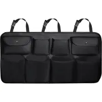 StarTech.com Organiseur de voiture - Organiseur pour coffre et banquette arrière - Simili cuirPolyuréthane- Plusieurs poches - 88 × 48 × 25 cm - Capacité de charge jusqu'à 10 kg - Noir