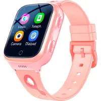 Mc star 4G Kids SmartWatch étanche IPX7 Suivi des appels téléphoniques vidéo Android Smartwatch,Rose