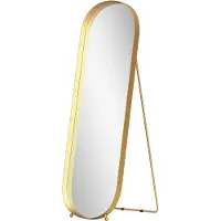 Youjia Miroir intégral avec cadre métallique, 160 x 50 cm, cadre doré, pour salon, chambre à coucher
