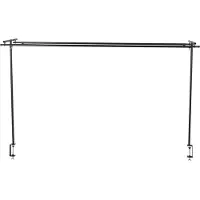 Spetebo Piètement de table XXL en noir avec double barre - extensible jusqu'à 250 cm - hauteur 98 cm
