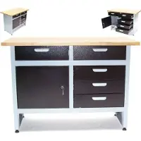 Apex 06255 Établi Établi 5 tiroirs Établi de montage Armoire à tiroirs