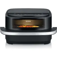Severin Friteuse sans huile Airfryer FR2464, Capacité 4L, 2100W, 10 programmes, Fonction pizza