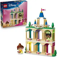 LEGO Disney Princess Belle et Tiana Miniatures avec Château, Jouet de Construction 5+ Ans