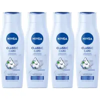 Beiersdorf Shampooing Nivea Classic Care Mild pH Balance Soin doux 250ml pack de 4