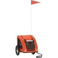 Syfax Remorque de vélo pour animaux de compagnie orange