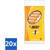 BIC - Lames de rasoir - Lame simple - Lames jetables - 5 lames de rasoir - Pack avantage - 20 pièces