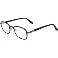 Safilo Lunettes de Vue SAGOMA 01 50/21/145 Matte dark ruthenium black Metal MAN SAGOMA 01