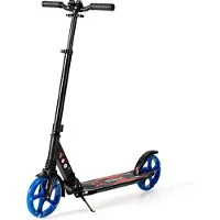 Costway Trottinette de ville avec feux Scooter réglable en hauteur jusqu'à 100kg avec sangle pliable