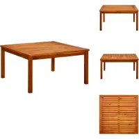 vidaXL Table basse de jardin 85x85x45 cm Bois massif Acacia - Tables de jardin
