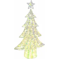 Syfax Sapin de Noël avec 160 LED Blanc chaud 150 cm PET