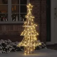 Prolenta Maison Exclusive - Sapin de Noël avec 160 LED blanc chaud, 150 cm, en PET