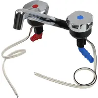 Comet Robinet mitigeur Novo Super + interrupteur orientable et pivotant noir chromé