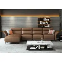AEA Italienische Design Leder Sofa Stil Möbel Couchtisch Sitz Polster Eck Garnitur