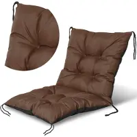 AIO Factory Coussin de Siège de Jardin Coussin de Chaise 50X50x50 cm Pour Balcon Jardin Terrasse Imperméable Marron