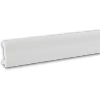 Profhome Plinthe 653801 Planchette Moulure en stuc Moulure décorative design intemporel classique blanc 2 m