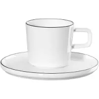 Asa selection Espressotasse mit Unterteller, oco ligne OCOLIGNE D. 5,8 cm H. 5,8 cm, 0,08 l.