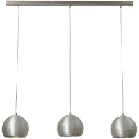 Masterlight Lampe de Table à manger Concepto 3x20 gris métallisé
