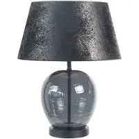 Highlight Lampe de table Apple noir avec verre fumé Ø 38cm