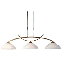 Masterlight Lampe suspendue salle à manger Verona 1 Brun bronze à 3 lumières