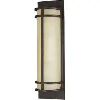 Elstead Lighting Applique murale Fusion, style grec, couleur bronze et ambre, 2xE27x60W, métal, dimensions : 43,2 x 12,7 x 10,2 cm, IP20, Feiss