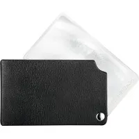 Eschenbach Loupe pour cartes bancaires noire visoPOCKET 2,5x cuir