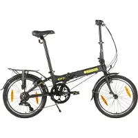 Dahon Vélo pliant Hit D6 Pitch - 20 pouces - 6 vitesses - Freins V-brake - Noir mat