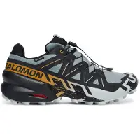 Salomon - Chaussures de trail en GORE-TEX - Speedcross 6 GTX M Trooper/Black - Taille 41 1/3 - Gris