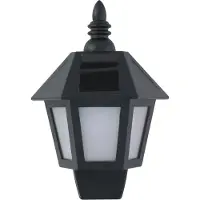 Grundig Applique Murale Solaire à Led, Lumière Froide/effet Flamme, Ip44, Noire