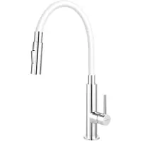 Ferro Mélangeur évier avec bras flexible blanc 70730,0B