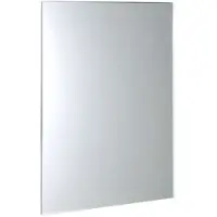 Sapho Accord - Miroir à facettes 400x600 mm, coins arrondis de sécurité, sans charnière MF422