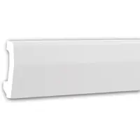 Profhome Plinthe 153106F Moulure décorative flexible design moderne blanc 2 m