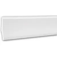 Profhome Plinthe 153104 Moulure décorative design moderne blanc 2 m