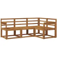 vidaXL Ensemble De Canapés D'extérieur 4 Pcs Naturel