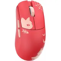 WLMouse Ying - Red Cat (Omron Optical) Wireless 8K Magnesium Mouse (Sans fil), Souris, Rouge