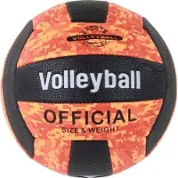 Lean Toys Ballon de volley orange taille 5 coloré