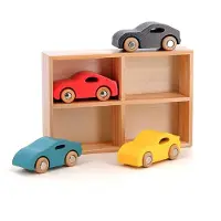 Rappa - Coffret de 4 voitures en bois Super cars