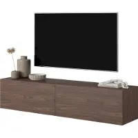 Selsey BISIRA Meuble TV 140 cm brun noyer